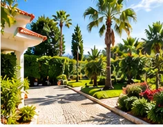 Jardim mediterrânico